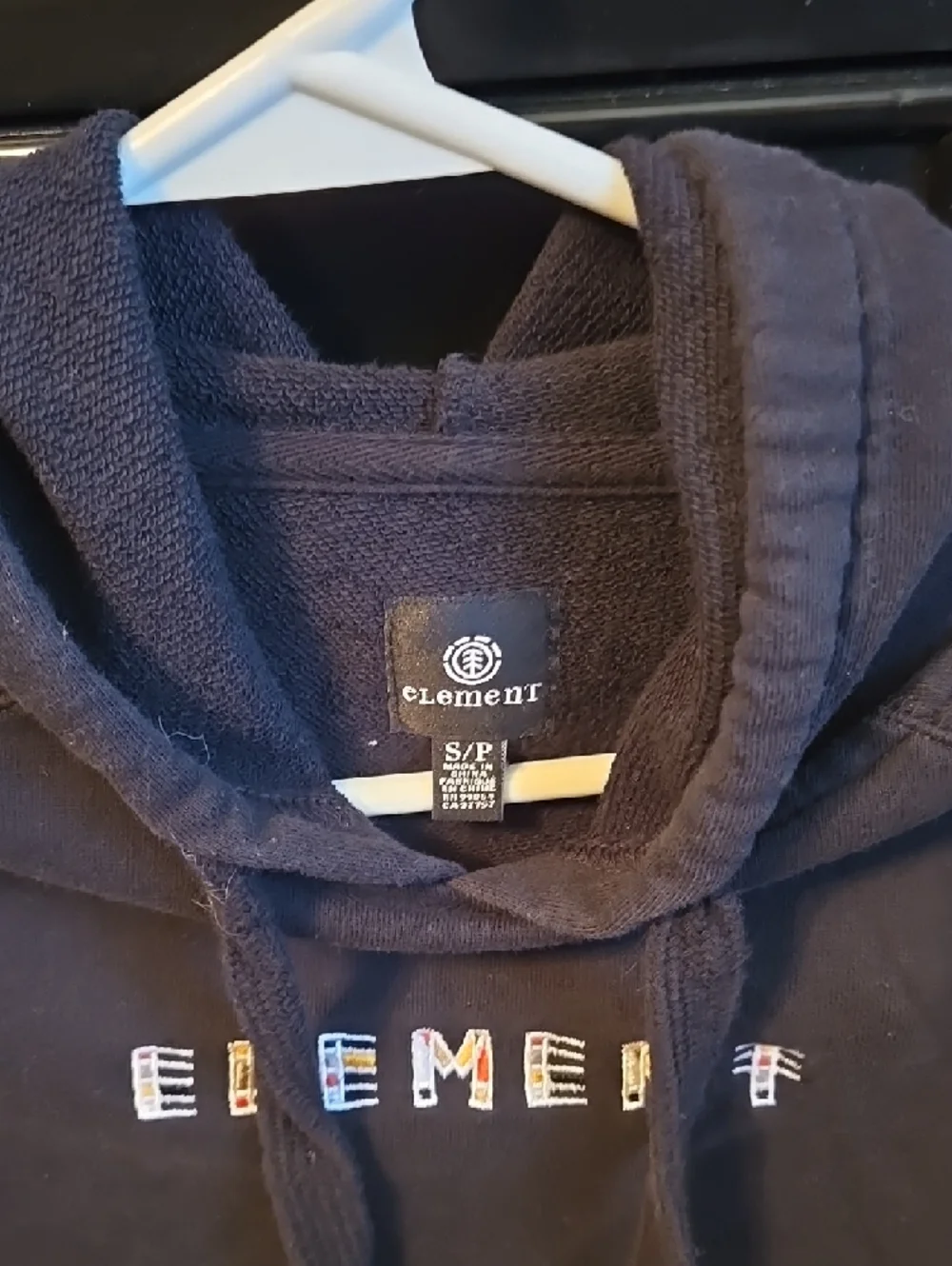 Element Black Women's Pullover Hoodie with Multicolor Logo - Picture 2 of 2